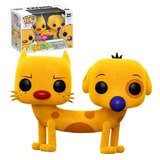 Funko POP! SDCC Comic-Con Exclusive Nickelodeon #221 Cat-Dog Flocked New Mint
