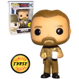 Funko POP! Television Stranger Things #512 Hopper (No Hat, With Coffee & Donut) - Limited Edition Chase - New, Mint Condition