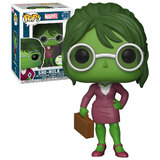 Funko POP! Marvel #301 She-Hulk (Lawyer) - 2018 Emerald City Comic Con (ECCC) Exclusive - New, Mint Condition