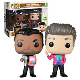 Funko POP! Television Parks And Recreation Tom & Jean-Ralphio 2 Pack - 2018 Emerald City Comic Con (ECCC) Limited Edition - New, Mint Condition