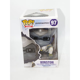 Funko POP! Games Overwatch #97 Winston - 6" Super Sized - New Box Damaged