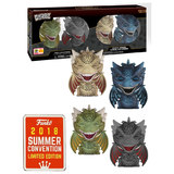 Funko Dorbz Game Of Thrones Dragons 4 Pack Rhaegal/Drogon/Viserion/Icy Viserion - Funko 2018 San Diego Comic Con (SDCC) Limited Edition - New, Mint