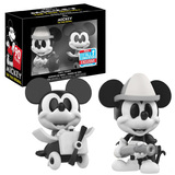 Funko Disney Mickey Mouse 90 Years Mini Vinyl Figures 2 Pack - Funko 2018 New York Comic Con (NYCC) Limited Edition - New, Mint Condition