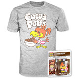 Funko POP! Tees Cocoa Puffs T-Shirt + Pocket Pop! Sunny The Cuckoo Bundle For Kids - Limited Edition - New, Mint Condition