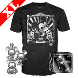 Funko POP! Collectors Box: Mickey Mouse 90 Years 3 Pack POP! & T-Shirt Set - Exclusive Import - New, Mint [Size: XL]