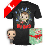Funko Pop! Movies A Die Hard Christmas #672 John McClane (Shirtless) POP! & T-Shirt Box Set - Import, New [Size: Large]
