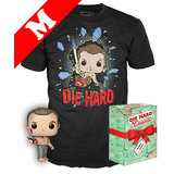 Funko Pop! Movies A Die Hard Christmas #672 John McClane (Shirtless) POP! & T-Shirt Box Set - Import, New [Size: Medium]