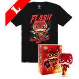 Funko Pop! Tees #713 The Flash POP! Vinyl & T-Shirt Box Set - Exclusive Import - New, Mint [Size: Large]