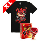 Funko Pop! Tees #713 The Flash POP! Vinyl & T-Shirt Box Set - Exclusive Import - New, Mint [Size: XL]