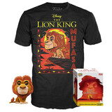Funko Pop! Tees Disney #495 The Lion King Mufasa (Flocked) POP! Vinyl & T-Shirt Box Set - Exclusive Import - New, Mint [Size: Large]