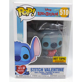 Funko POP! Disney Lilo And Stitch #510 Stitch Valentine - Hot Topic Exclusive Import - New, Minor Box Damage
