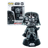 Funko POP! Star Wars #157 Darth Vader (Black Chrome) #2 - Smugglers Bounty Exclusive - New, Slight Box Damage