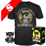Funko Pop! Tees #270 DC Batman First Appearance POP! Vinyl & T-Shirt Box Set - Exclusive Import - New, Mint [Size: Small]