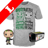 Funko Pop! Tees #744 Ghostbusters POP! Vinyl & T-Shirt Box Set - Venkman (Slimed) SDCC 2019 Exclusive [Size: Large]