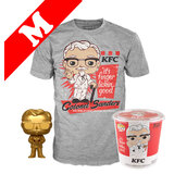 Funko Pop! Tees #05 KFC Colonel Sanders POP! Vinyl & T-Shirt Box Set - Exclusive Funko Shop Import - New, Mint [Size: Medium]
