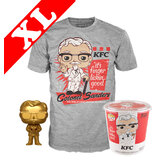 Funko Pop! Tees #05 KFC Colonel Sanders POP! Vinyl & T-Shirt Box Set - Exclusive Funko Shop Import - New, Mint [Size: XL]