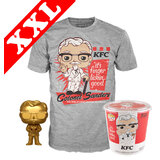 Funko Pop! Tees #05 KFC Colonel Sanders POP! Vinyl & T-Shirt Box Set - Exclusive Funko Shop Import - New, Mint [Size: XXL]