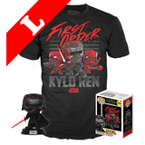Funko Pop! Tees #308 Star Wars Kylo Ren POP! Vinyl & T-Shirt Box Set - Exclusive Target Import - New, Mint [Size: Large]
