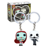 Funko POCKET POP! Keychain Disney The Nightmare Before Christmas Jack Skellington And Sally - New, Mint Condition