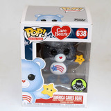 Funko POP! Animation Care Bears #638 America Cares Bear - Popcultcha Limited Edition - New, Slight Box Damage