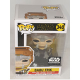 Funko POP! Star Wars #340 Babu Frik - Smugglers Bounty Exclusive (Rise of Skywalker) - New, Slight Box Damage