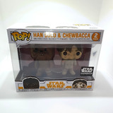 Funko POP! Star Wars Han Solo & Chewbacca 2 Pack - Smugglers Bounty Exclusive - New, Slight Box Damage