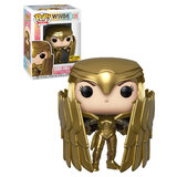 Funko Pop! Heroes WW84 #329 Wonder Woman (Golden Armour Shield) - Limited Hot Topic Exclusive - New, Mint Condition