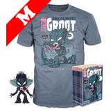 Funko Pop! Tees #511 Marvel Venom POP! Vinyl & T-Shirt Box Set - Venomized Groot (Glows In The Dark) Import - New, Mint [Size: Medium]