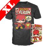 Funko Pop! Tees DC Big Bang Theory T-Shirt - Sheldon As Flash NYCC 2019 Exclusive [Size: XL]