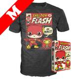 Funko Pop! Tees DC Big Bang Theory T-Shirt - Sheldon As Flash NYCC 2019 Exclusive [Size: Medium]