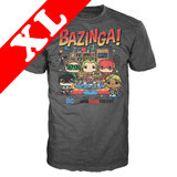 Funko Pop! Tees DC Big Bang Theory T-Shirt - Bazinga NYCC 2019 Exclusive [Size: XL]