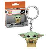 Funko Pocket POP! Keychain Star Wars Mandalorian #53042 The Child (aka Baby Yoda) With Cup - New, Mint Condition