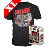 Funko POP! Tees #380 Star Wars The Mandalorian Moff Gideon (Glows In The Dark) POP! & T-Shirt Set - Target Exclusive - New, Sealed [Size: XL]
