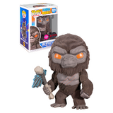 Funko POP! Movies Godzilla vs Kong #1021 King Kong With Battle Axe (Flocked) - New, Mint Condition