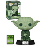Funko POP! Vinyl Star Wars #124 Yoda (Green) - 2021 Emerald City Comic Con (ECCC) Limited Edition - New, Mint Condition