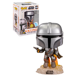 Funko POP! Star Wars #408 The Mandalorian Flying (Glows In The Dark) - New, Mint Condition