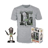 Funko POP! Tees #427 Star Wars The Mandalorian IG-11 With The Child POP! & T-Shirt Set - Gamestop Exclusive - New, Sealed [Size: XL]
