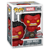 Funko POP! Marvel #854 Red Hulk - Limited Glow Chase Edition - New, Mint Condition