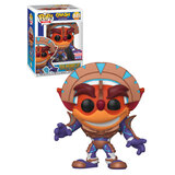 Funko POP! Games Crash Bandicoot #841 Crash (In Mask Armor) - 2021 FunKon (SDCC) Limited Edition - New