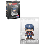 Funko POP! Marvel #01 Captain America Diecast Metal - 2021 FunKon (SDCC) Limited Edition - New, With Con Sticker