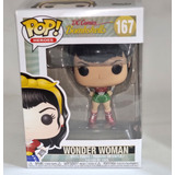 Funko POP! Heroes DC Comics Bombshells #167 Wonder Woman (Holiday Variant) - New, With Minor Box Damage