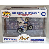 Funko POP! Rides Evel #101 Evel Knievel On Motorcycle - New, With Minor Box Damage