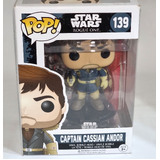 Funko POP! Star Wars Rogue One #139 Captain Cassian Andor - New, With Minor Box Damage