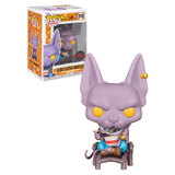 Funko POP! Animation Dragonball Super #1110 Beerus (With Noodles - Metallic) - New, Mint Condition