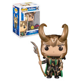 Funko POP! Marvel The The Avengers #985 Loki With Scepter (Glows In The Dark) - New, Mint Condition