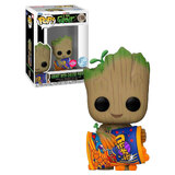 Funko POP! Marvel I Am Groot #1196 Groot With Cheese Puffs (Flocked) - New, Mint Condition