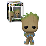 MARVEL - Pop N° 1222 - Groot w/Button CONVENTION 