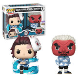 Funko POP! Animation Demon Slayer #70861 Tanjiro & Sakonji 2 Pack - 2023 San Diego Comic Con Limited Edition - New, Mint Condition