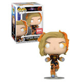 Funko POP! Marvel The Marvels #1265 Captain Marvel (Flames) - Limited Marvel Collector Corps Exclusive - New, Mint Condition