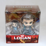 Hot Toys Marvel Logan COSB792 Logan & X-23 Cosbaby Set - New, With Minor Box Damage